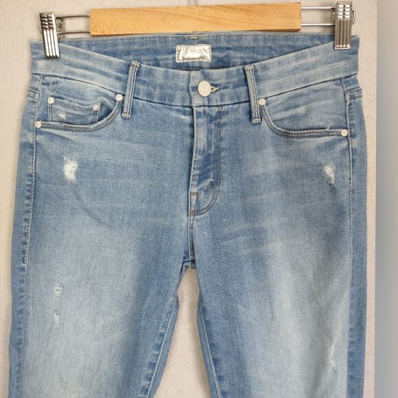 Mother Undone Hem Looker Jeans Crop in Cliffhanger Size 26 - Picture 5 of 16
